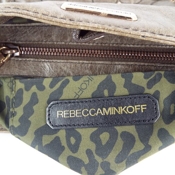 Rebecca Minkoff Quilted Studded Chain Strap Distressed Leather Shoulder Bag main image 0